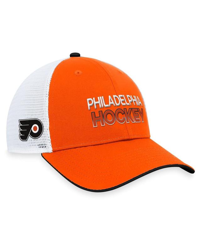 Mens Fanatics Orange Philadelphia Flyers Authentic Pro Rink Trucker Adjustable Hat Product Image