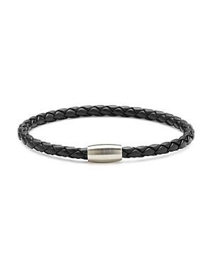 Mens Magnet Clasp Leather Bracelet Product Image