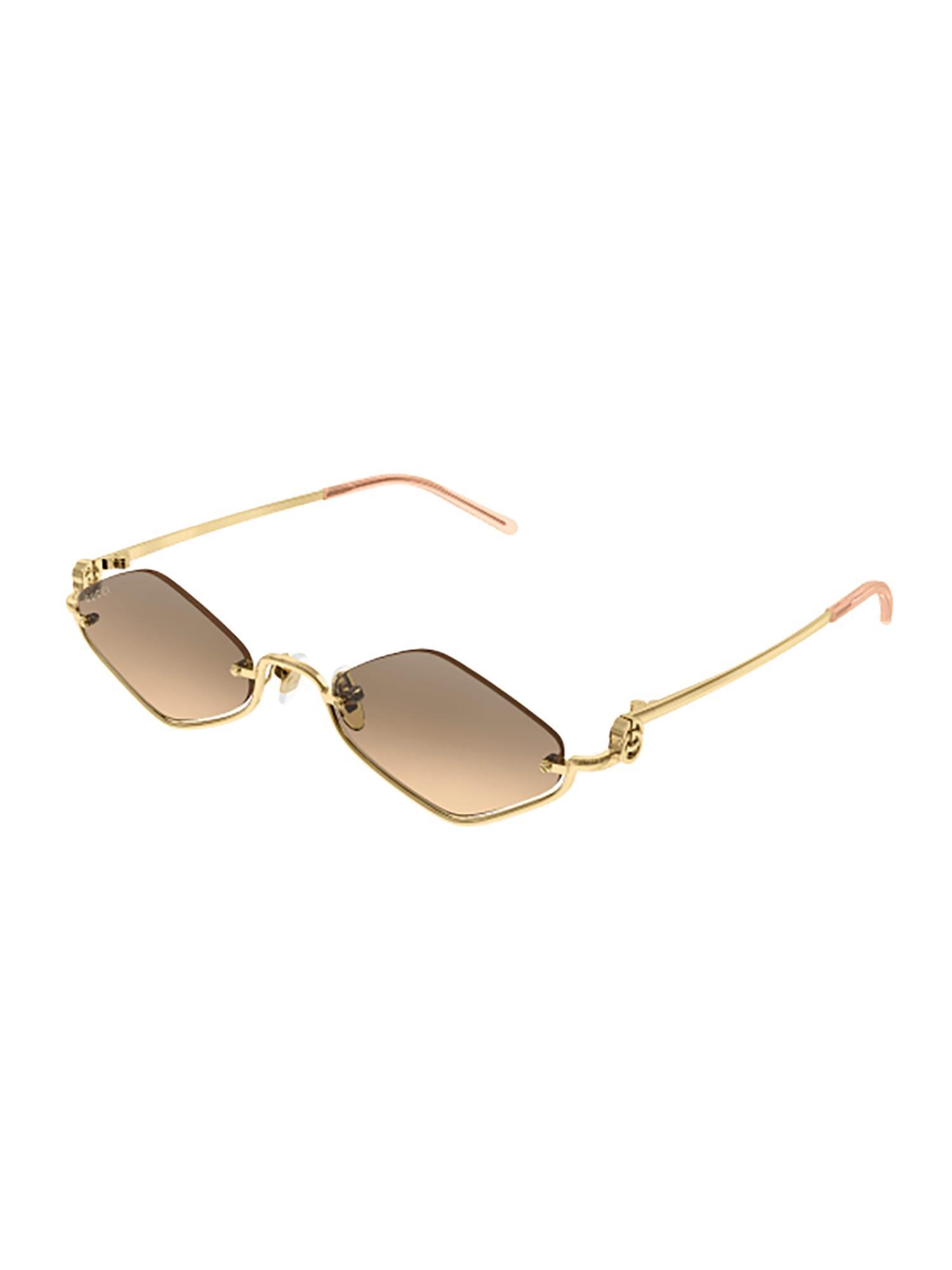 Gg1604s Sunglasses In Gold Gold Orange Product Image