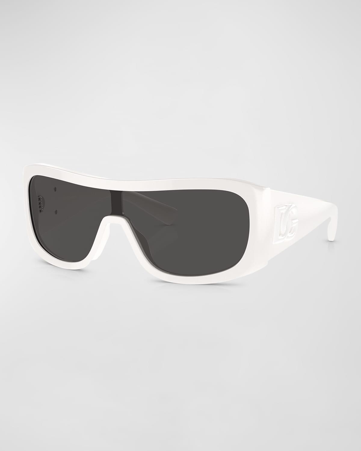 Mens 30MM Crossed Rectangular Sunglasses Product Image