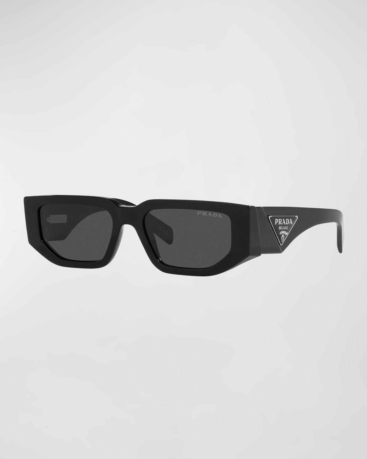 Mens Triangle Logo Rectangle Sunglasses Product Image