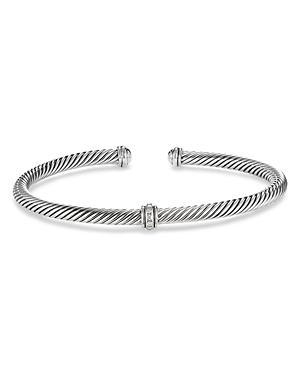 Womens Cable Classics Center Station Bracelet with Pav Diamonds Product Image