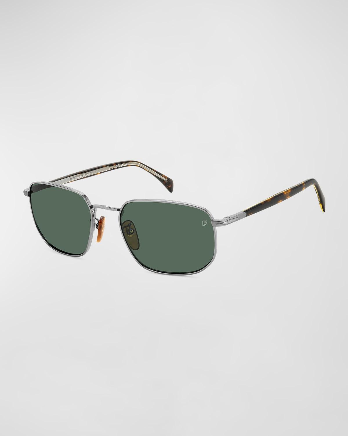 Men's Polarized Metal Rectangle Sunglasses Product Image