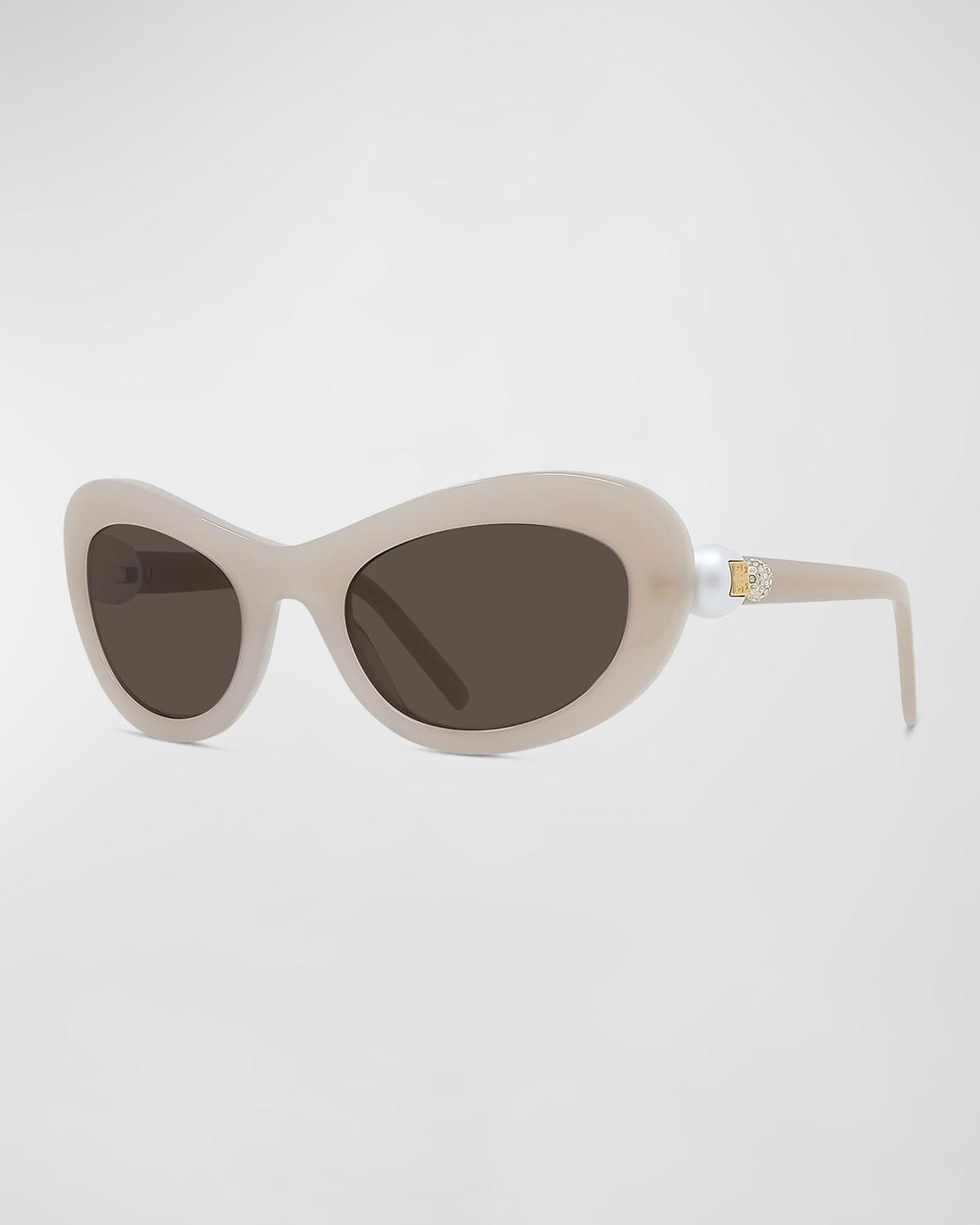 Womens Pearl Oval 51MM Sunglasses Product Image