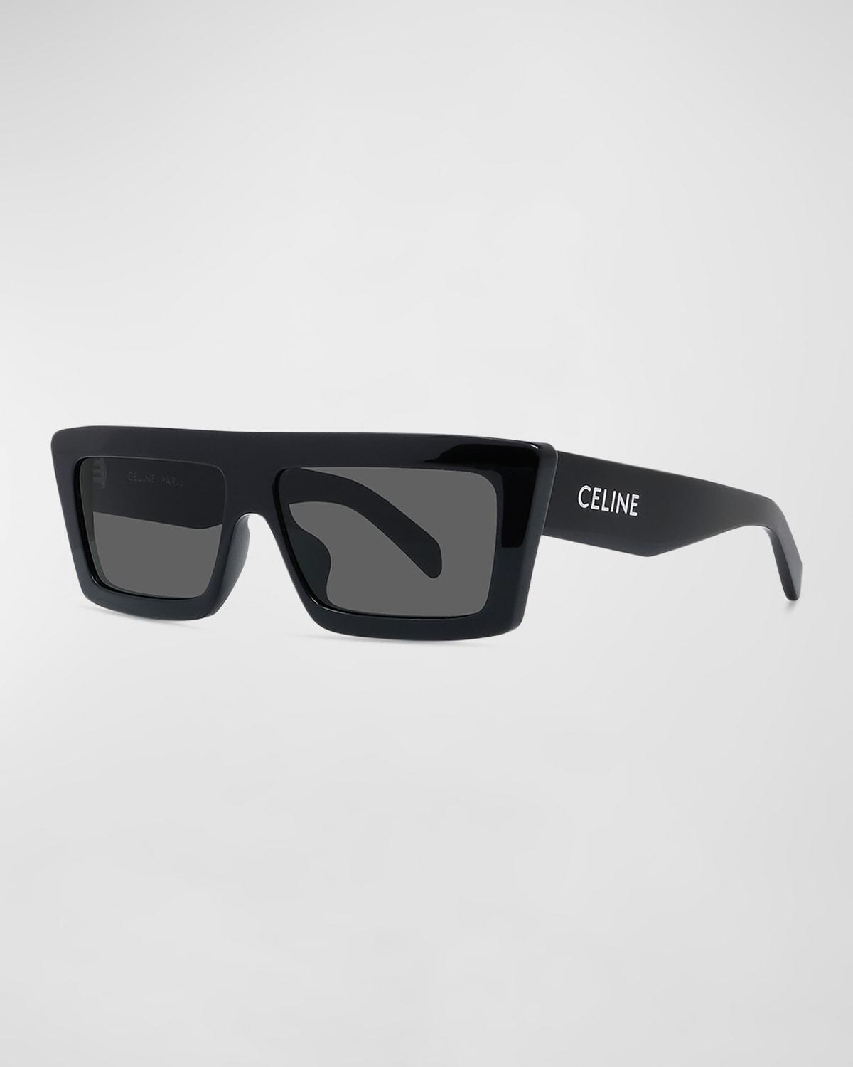 Logo Rectangle Acetate Sunglasses Product Image