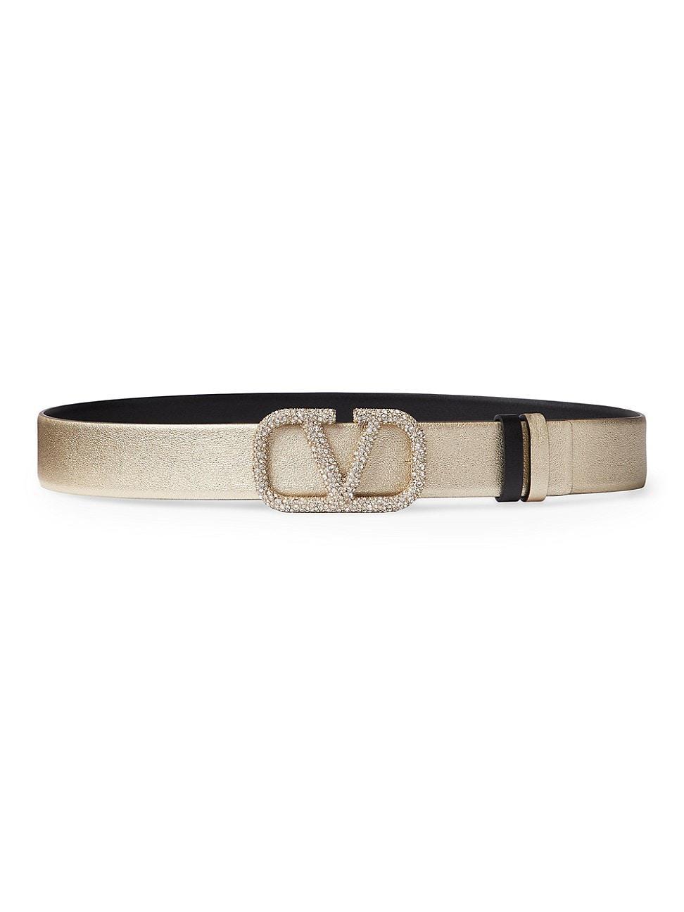 Womens Vlogo Signature Reversible Belt In Shiny Calfskin 40 MM Product Image