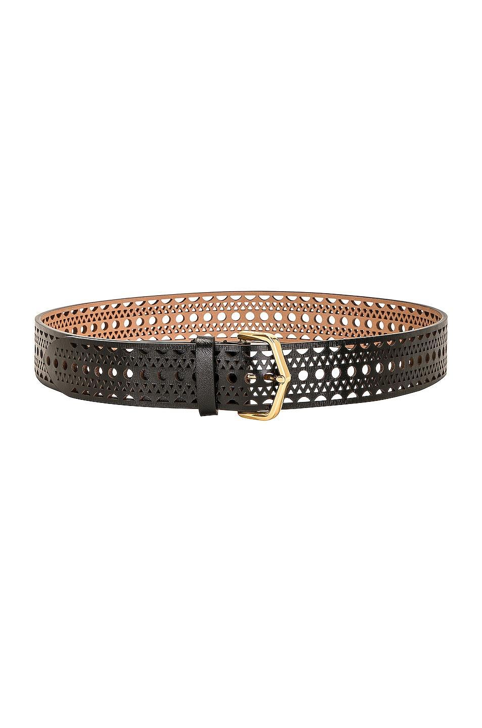 ALAÏA Vienne Leather Belt Black. (also in 65). Product Image