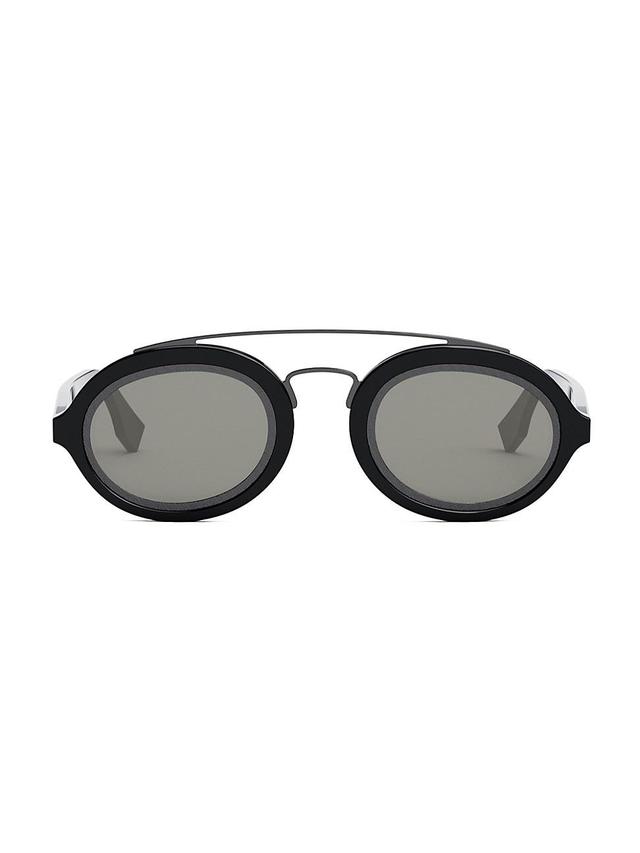 Mens FF Around 52MM Oval Sunglasses Product Image