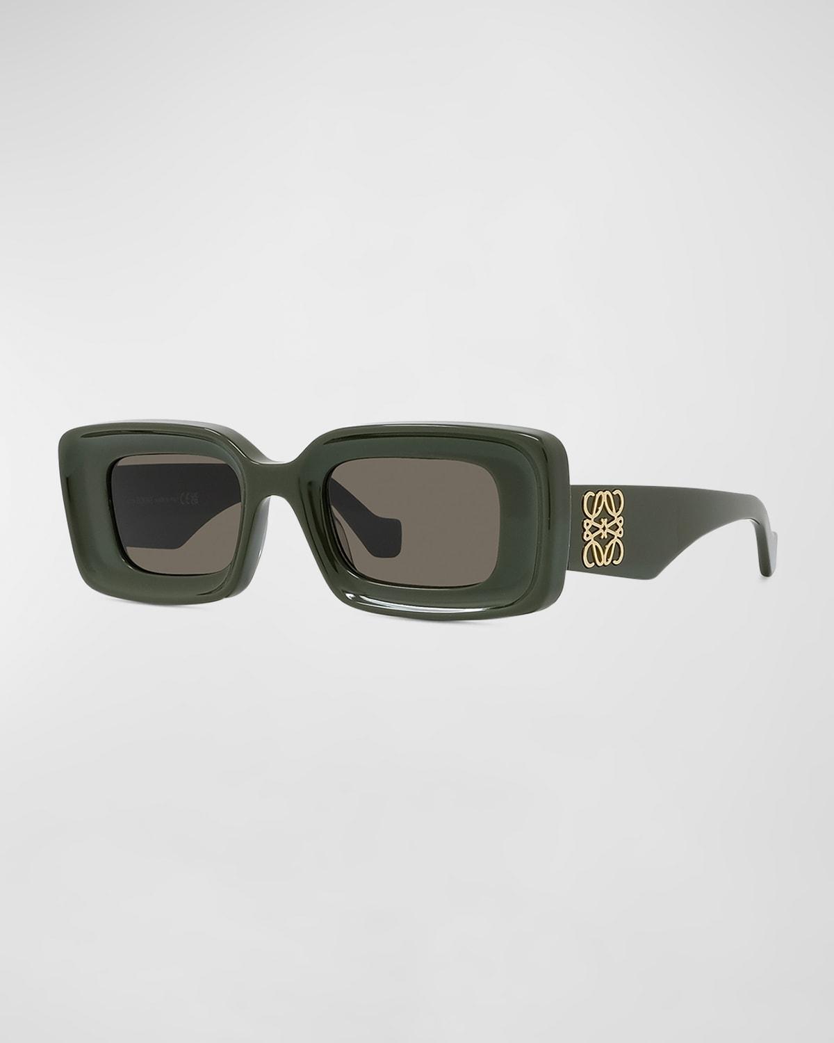 Loewe Chunky Anagram 46mm Rectangular Sunglasses Product Image