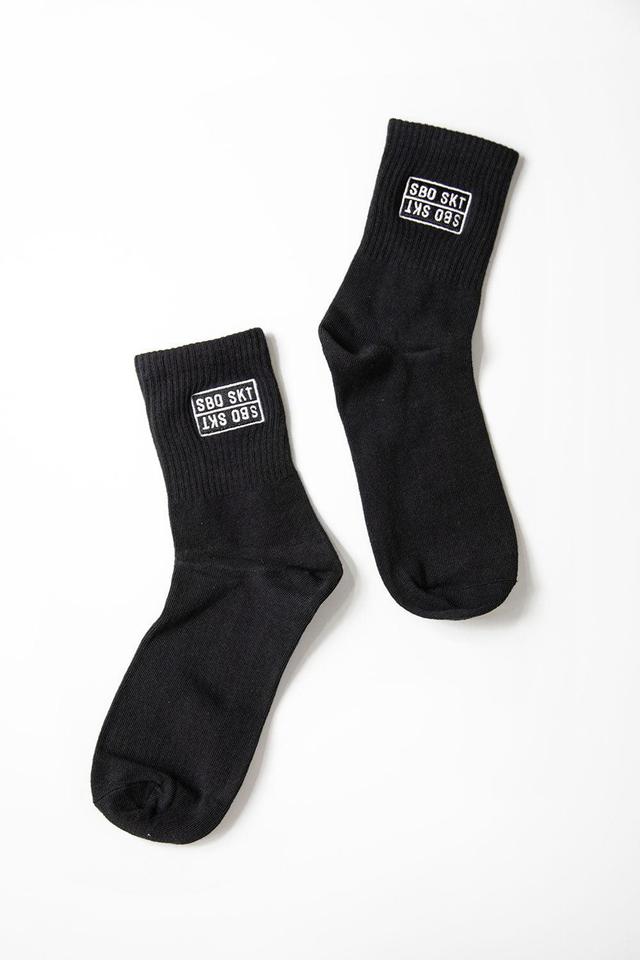 SBO Crew Socks - Black Product Image