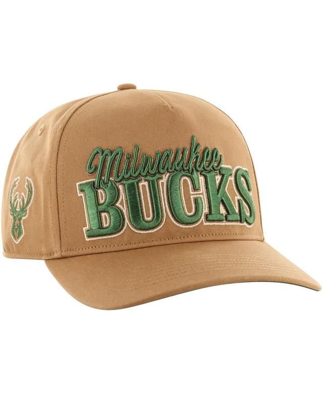 Mens 47 Brand Tan Milwaukee Bucks Barnes Hitch Adjustable Hat Product Image