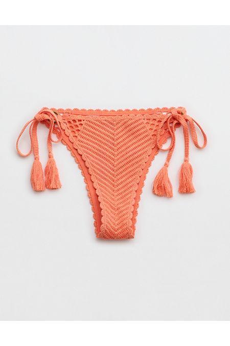 Aerie Crochet Cheekiest Tie Bikini Bottom Women's Product Image