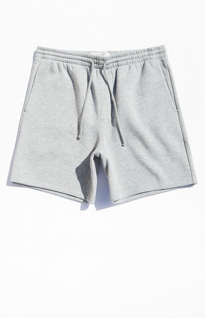 Men's Fleece Grey Sweat Shorts Product Image