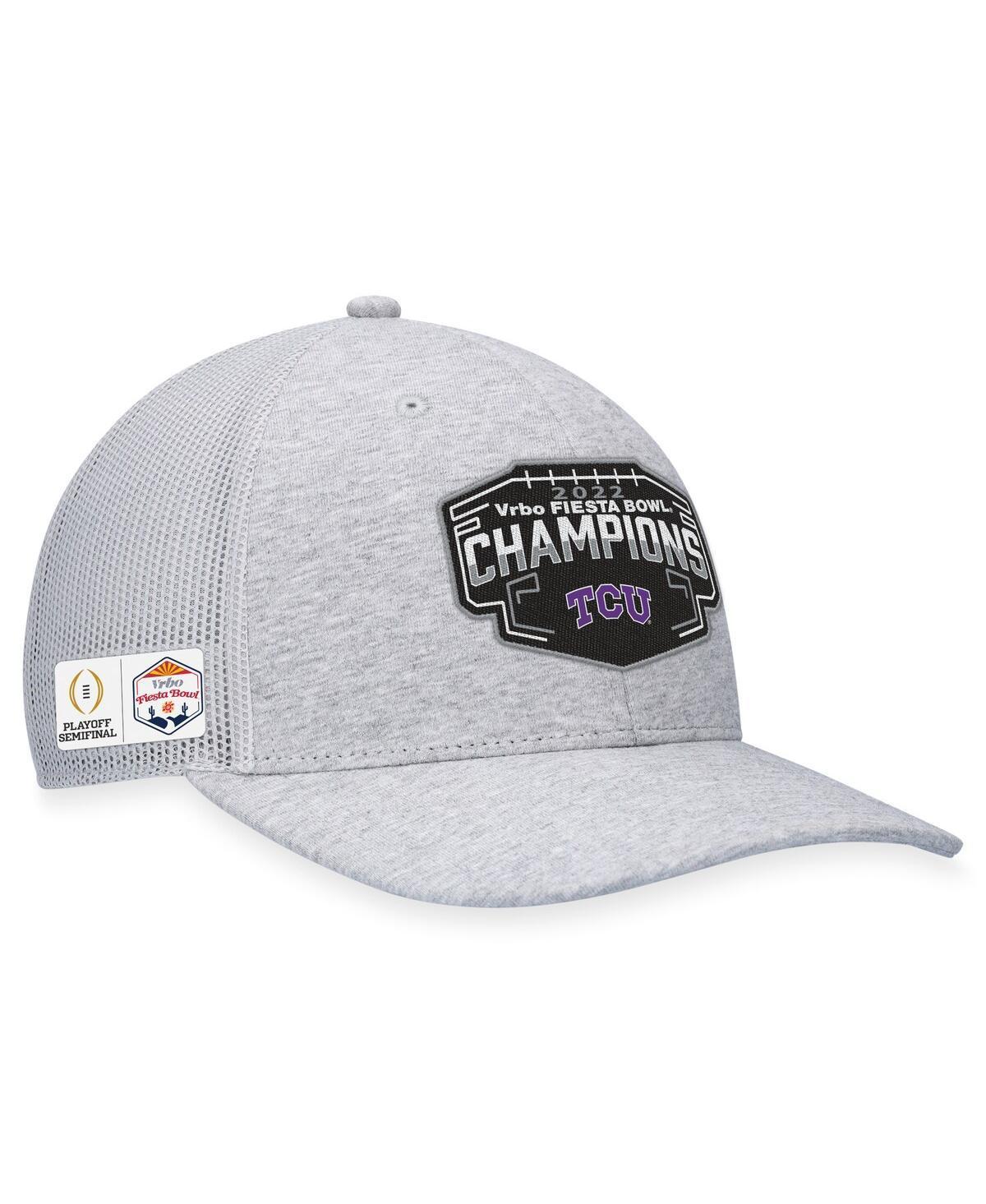 Mens Top of the World Heather Gray Tcu Horned Frogs College Football Playoff 2022 Fiesta Bowl Champions Adjustable Hat Product Image