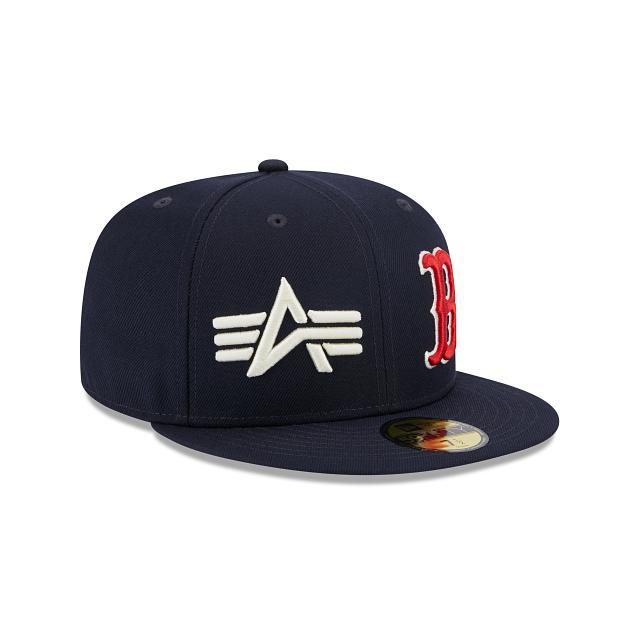 Alpha Industries X Boston Red Sox Dual Logo 59FIFTY Fitted Hat Male Product Image