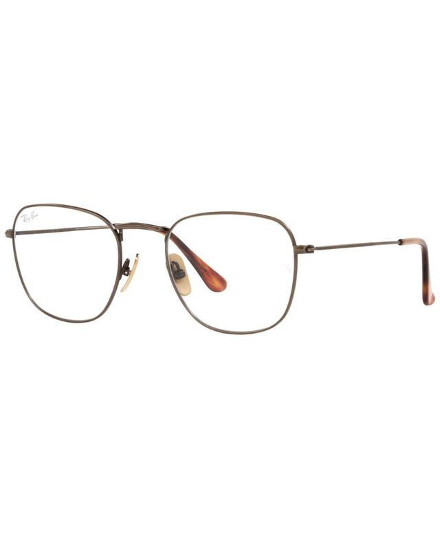 Ray-Ban RX8157V Frank Titanium Optics Mens Square Eyeglasses - Gunmetal Product Image