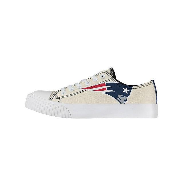 Womens FOCO Cream New England Patriots Low Top Canvas Shoes Product Image