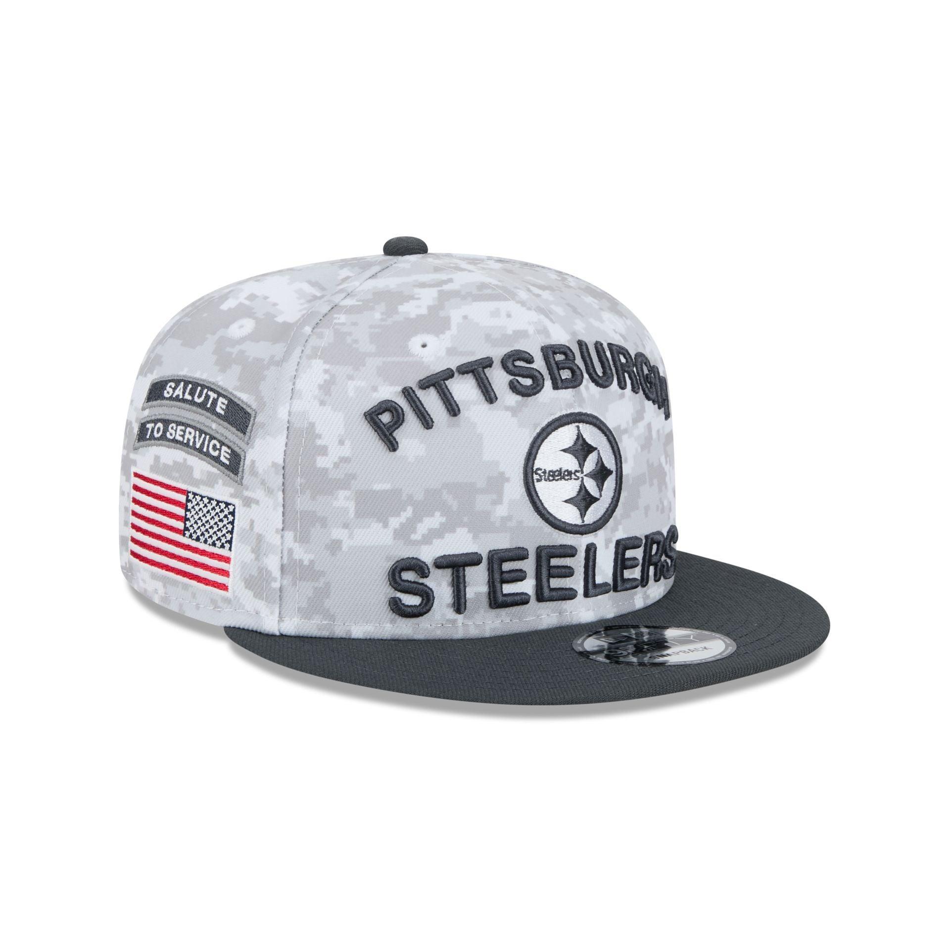 Pittsburgh Steelers 2024 Salute to Service 9FIFTY Snapback Hat Male Product Image