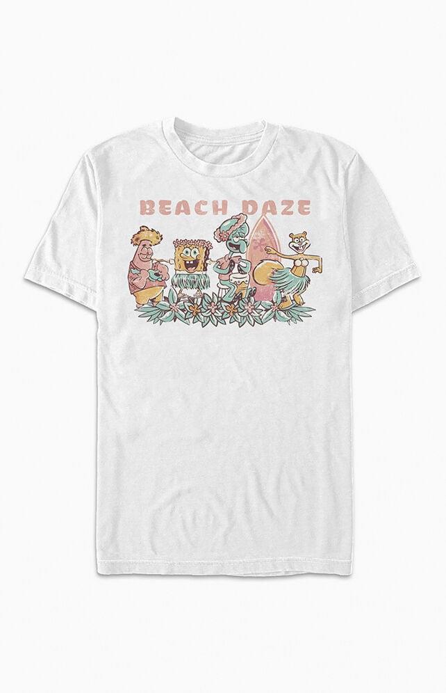 Women's SpongeBob Beach T-Shirt Product Image