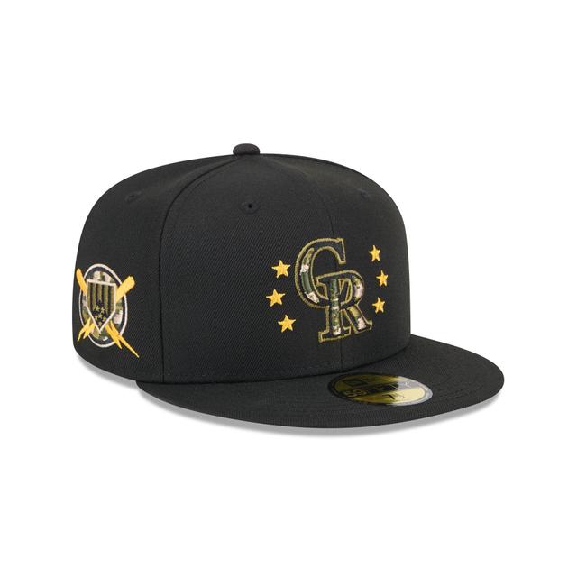 Colorado Rockies Armed Forces Day 2024 59FIFTY Fitted Hat Male Product Image