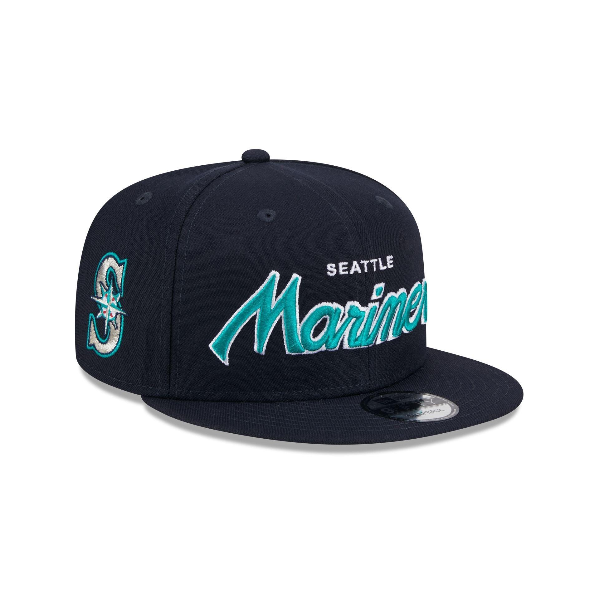 Seattle Mariners Wordmark 9FIFTY Snapback Hat Male Product Image