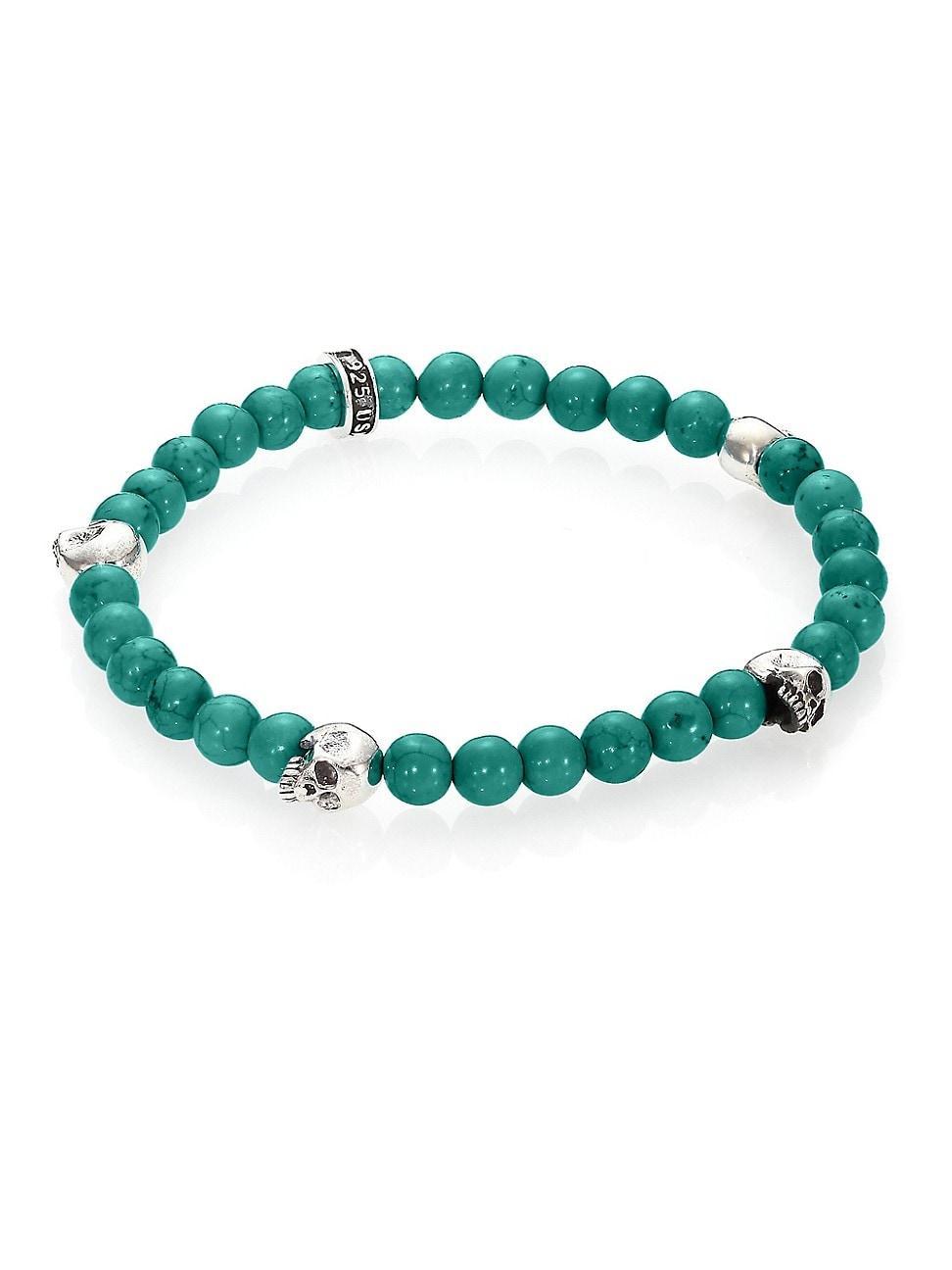 Mens Turquoise Beaded Bracelet Product Image