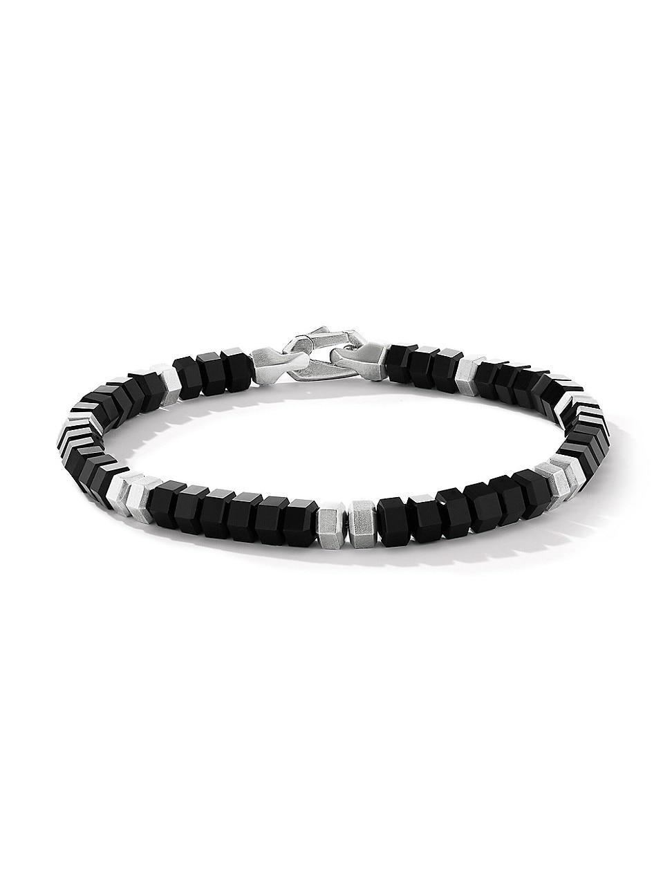 Mens Hex Spiritual Beads Bracelet Product Image