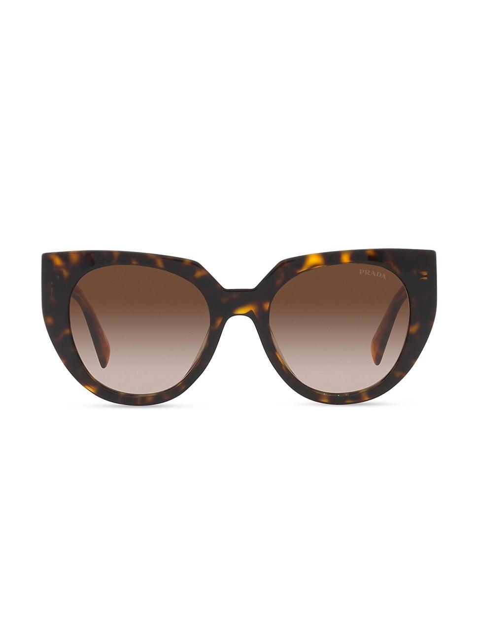 Prada Womens 14wsf 53mm Solid Cat Eye Sunglasses Product Image