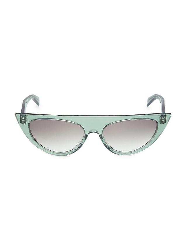 Womens 56MM Flat-Top Geometric Sunglasses Product Image