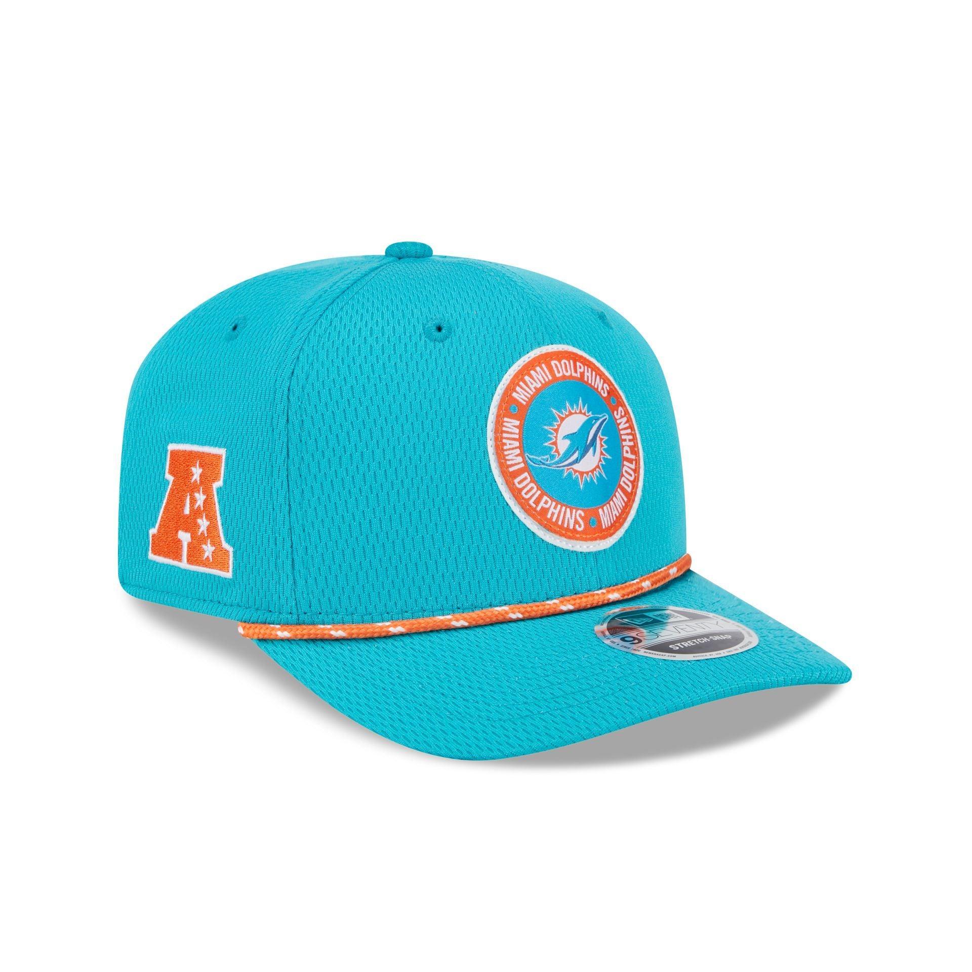 Miami Dolphins 2024 Sideline 9SEVENTY Stretch-Snap Hat Male Product Image