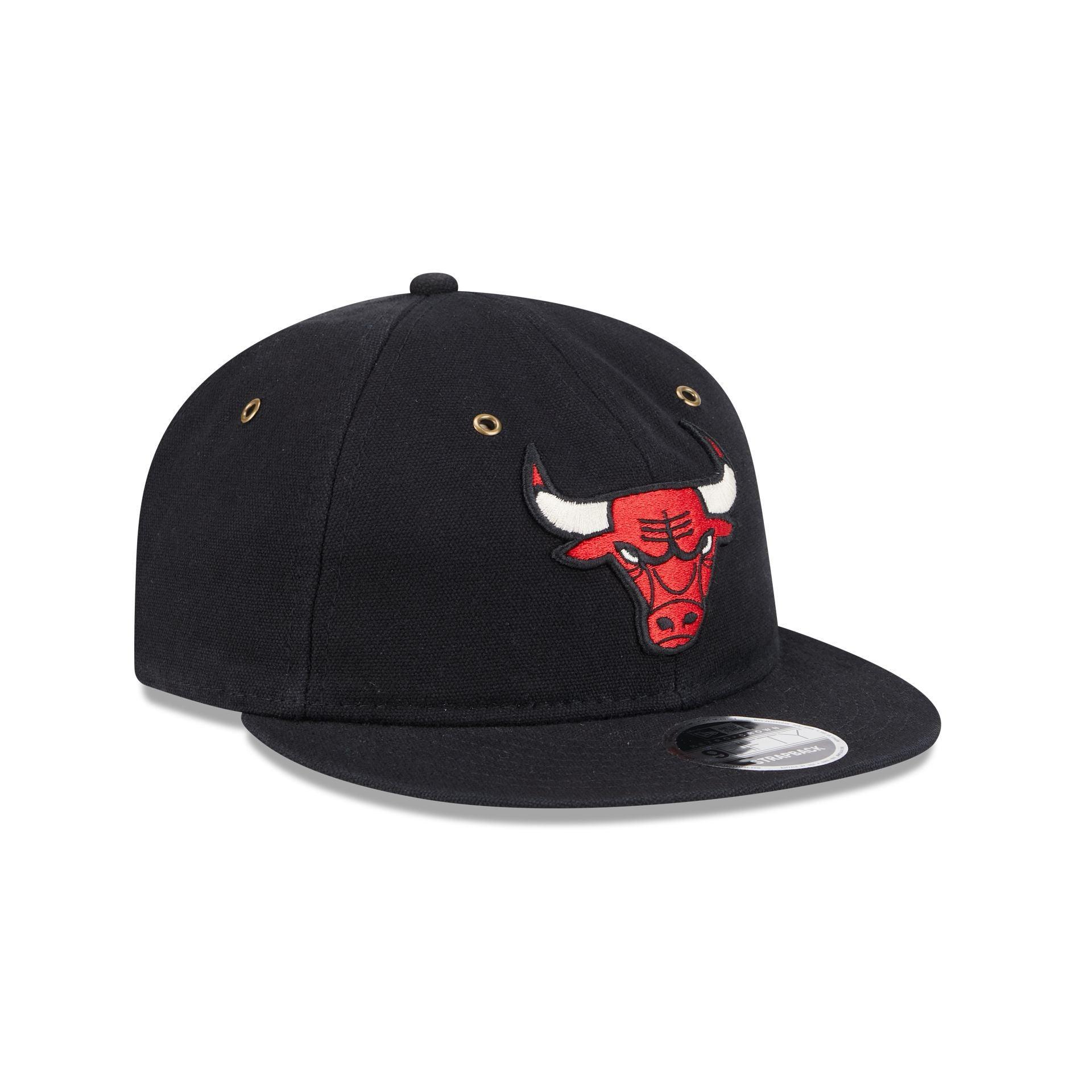 Chicago Bulls Cotton Canvas Retro Crown 9FIFTY Adjustable Hat Male Product Image