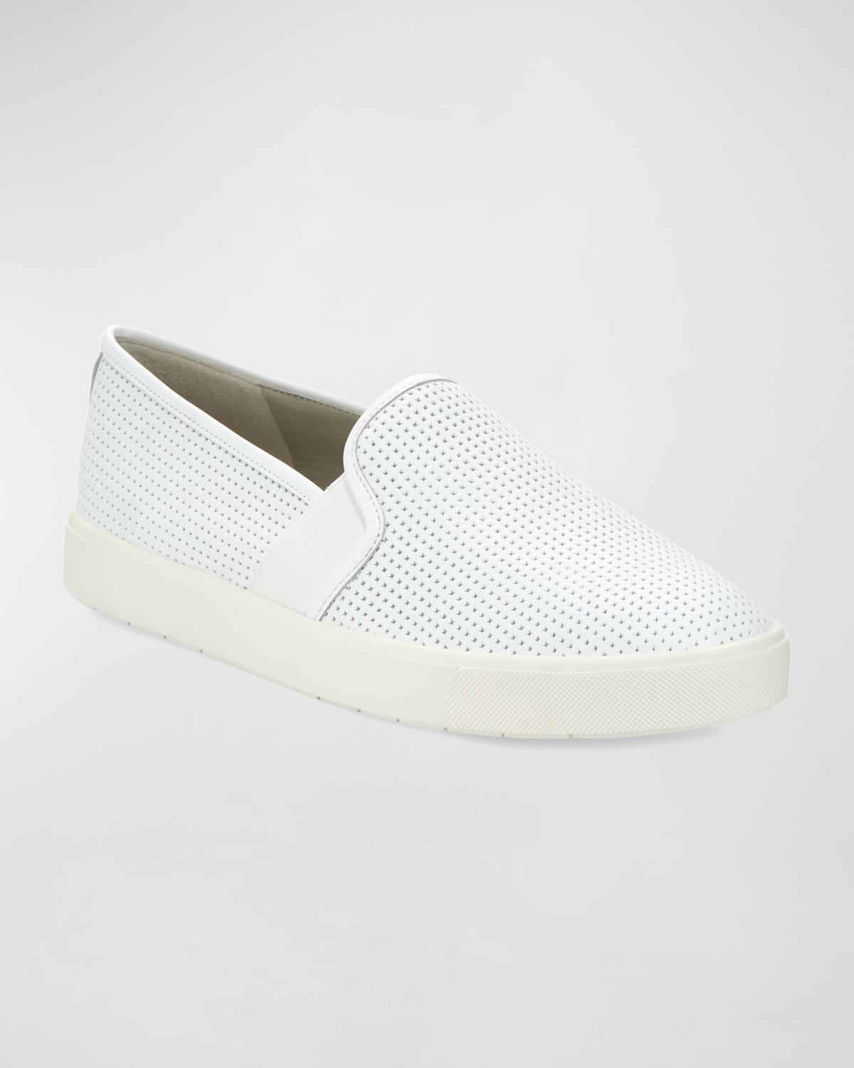 Womens Blair Perforated Leather Slip-On Sneakers Product Image