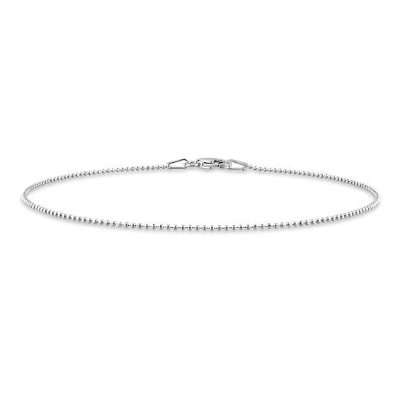 Men's 1.0mm Bead Chain Bracelet in Sterling Silver - 9" Product Image