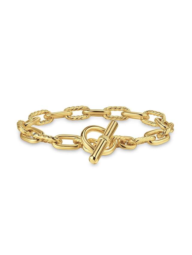 Womens DY Madison Toggle Chain Bracelet in 18K Yellow Gold, 8.5MM Product Image