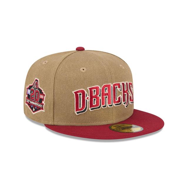 Arizona Diamondbacks Canvas Crown 59FIFTY Fitted Hat Male Product Image