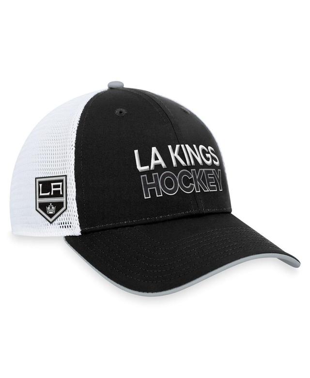 Mens Fanatics Black Los Angeles Kings Authentic Pro Rink Trucker Adjustable Hat Product Image