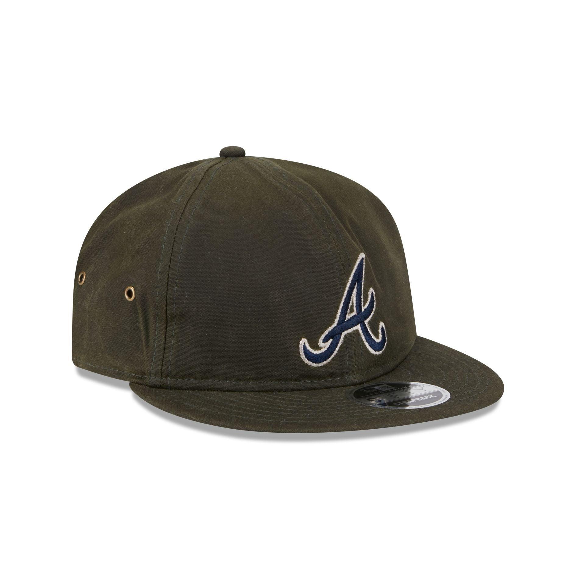 Atlanta Braves Rifle Green Retro Crown 9FIFTY Adjustable Hat Male Product Image