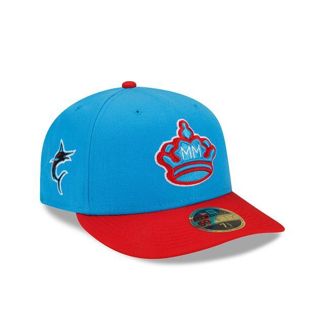 Miami Marlins City Connect Low Profile 59FIFTY Fitted Hat Male Product Image