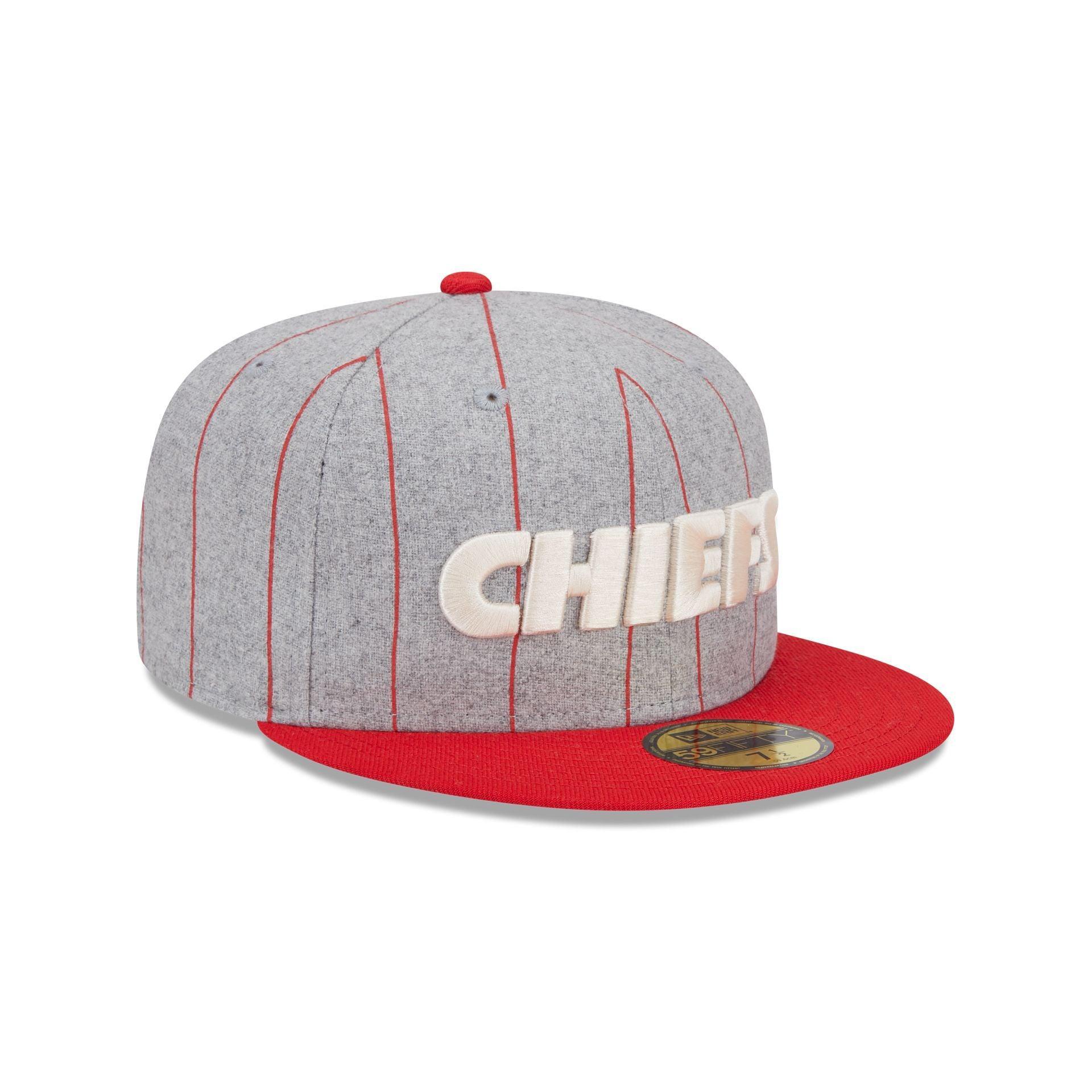 Kansas City Chiefs Heather Pinstripe 59FIFTY Fitted Hat Male Product Image