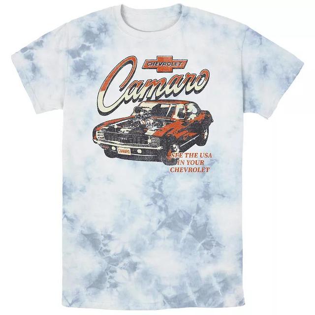 Mens Chevrolet Camaro See The USA Bombard Wash Graphic Tee Product Image