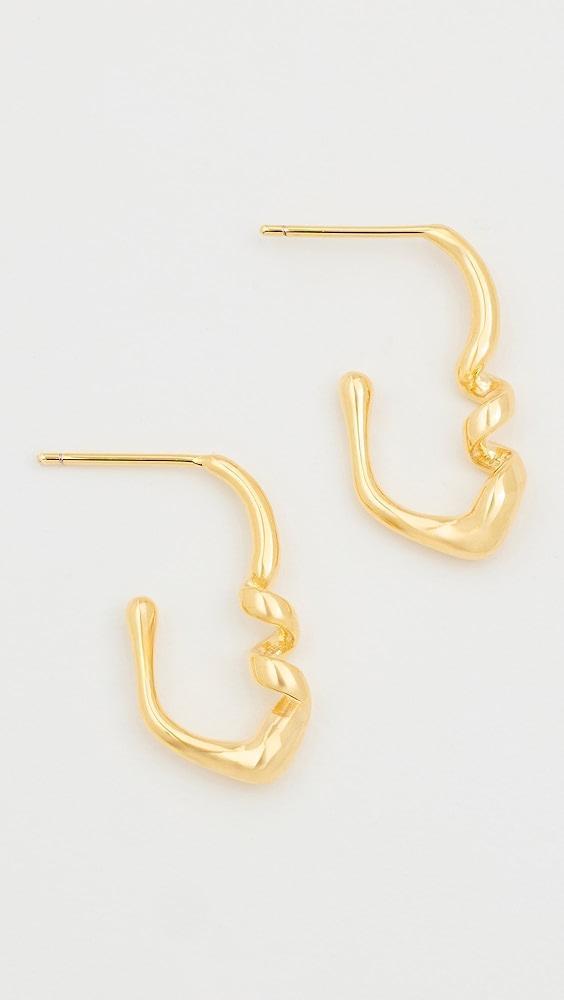 By Adina Eden Open Hoop Earrings | Shopbop Product Image