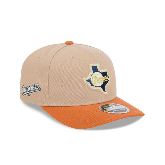 Texas Rangers Sandy Rust 9SEVENTY Snapback Hat Male Product Image