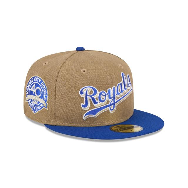 Milwaukee Brewers Canvas Crown 59FIFTY Fitted Hat Male Product Image