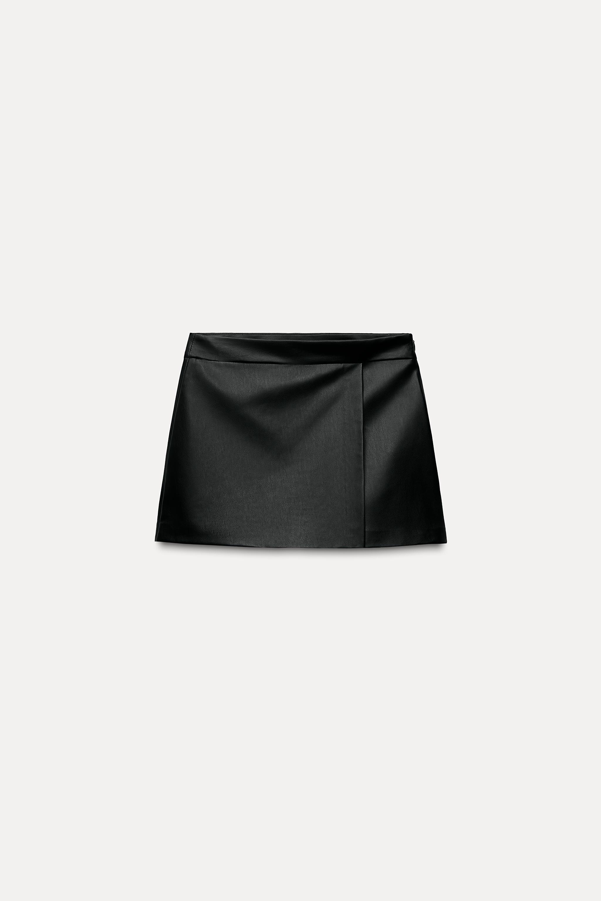 FAUX LEATHER SKORT Product Image