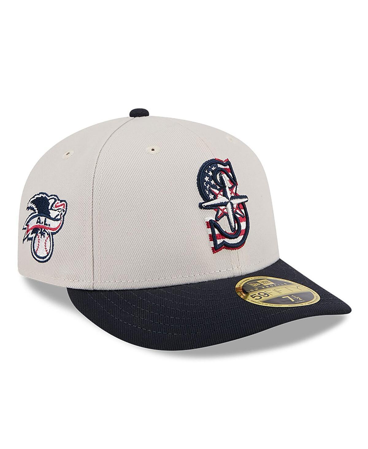 New Era Mens Black Seattle Mariners 2024 Fourth of July Low Profile 59FIFTY Fitted Hat Product Image