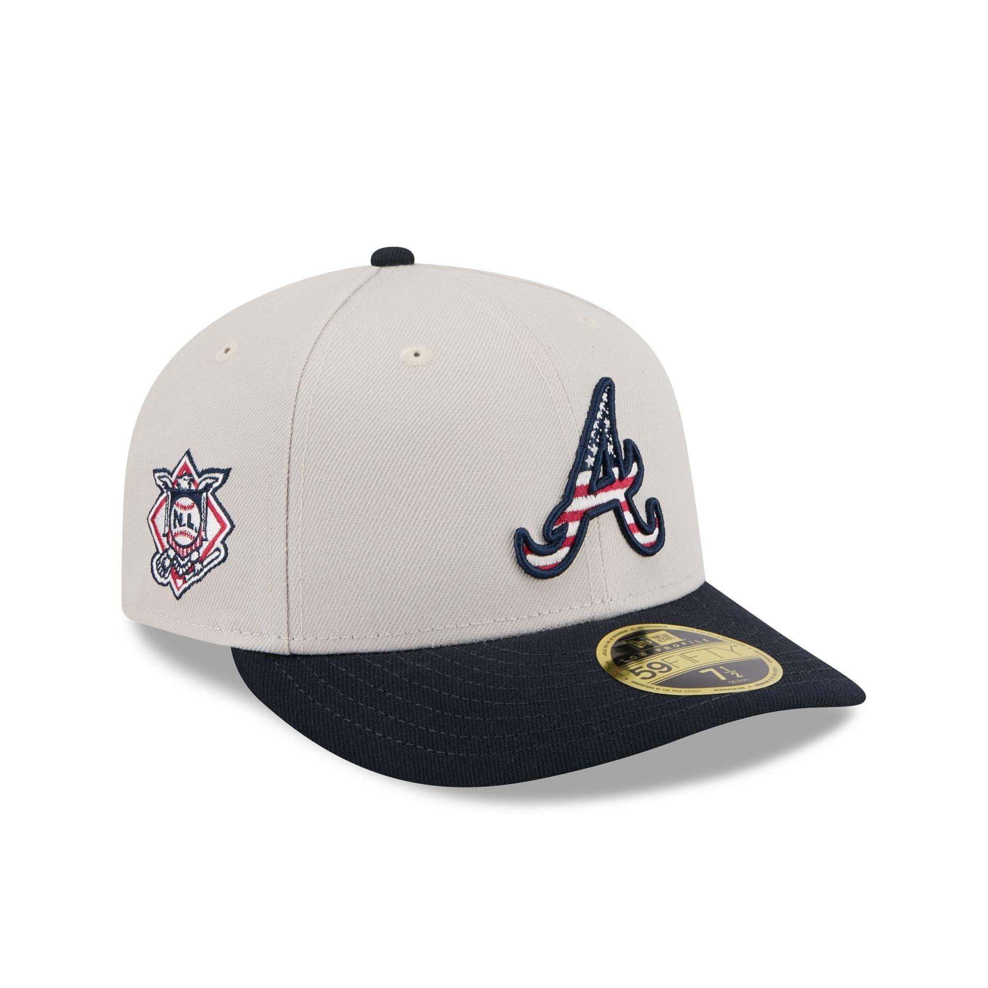 Atlanta Braves Independence Day 2024 Low Profile 59FIFTY Fitted Hat Male Product Image