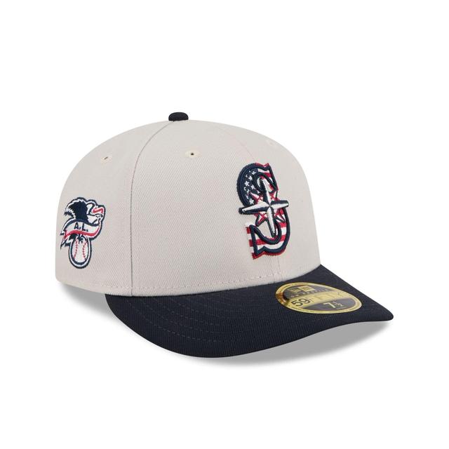 Seattle Mariners Independence Day 2024 Low Profile 59FIFTY Fitted Hat Male Product Image