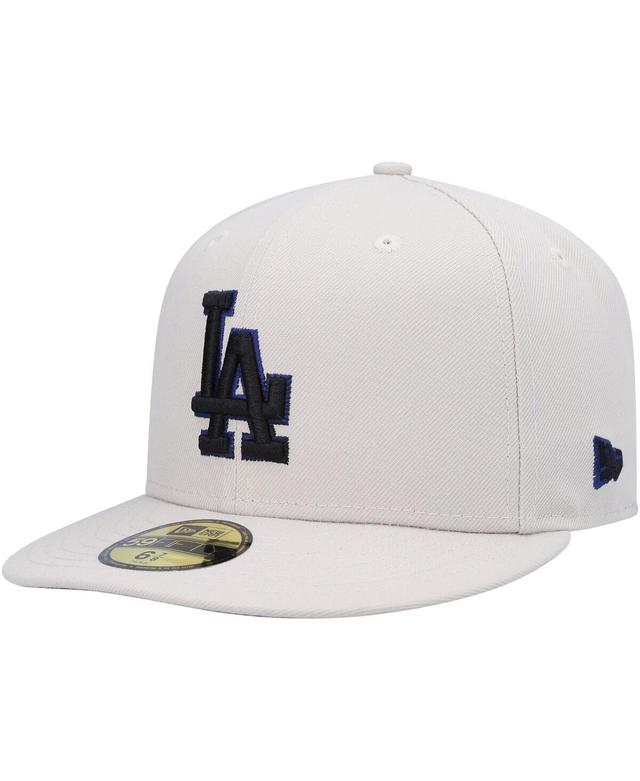 New Era Mens Khaki Los Angeles Dodgers Stone Dim Undervisor 59FIFTY Fitted Hat Product Image