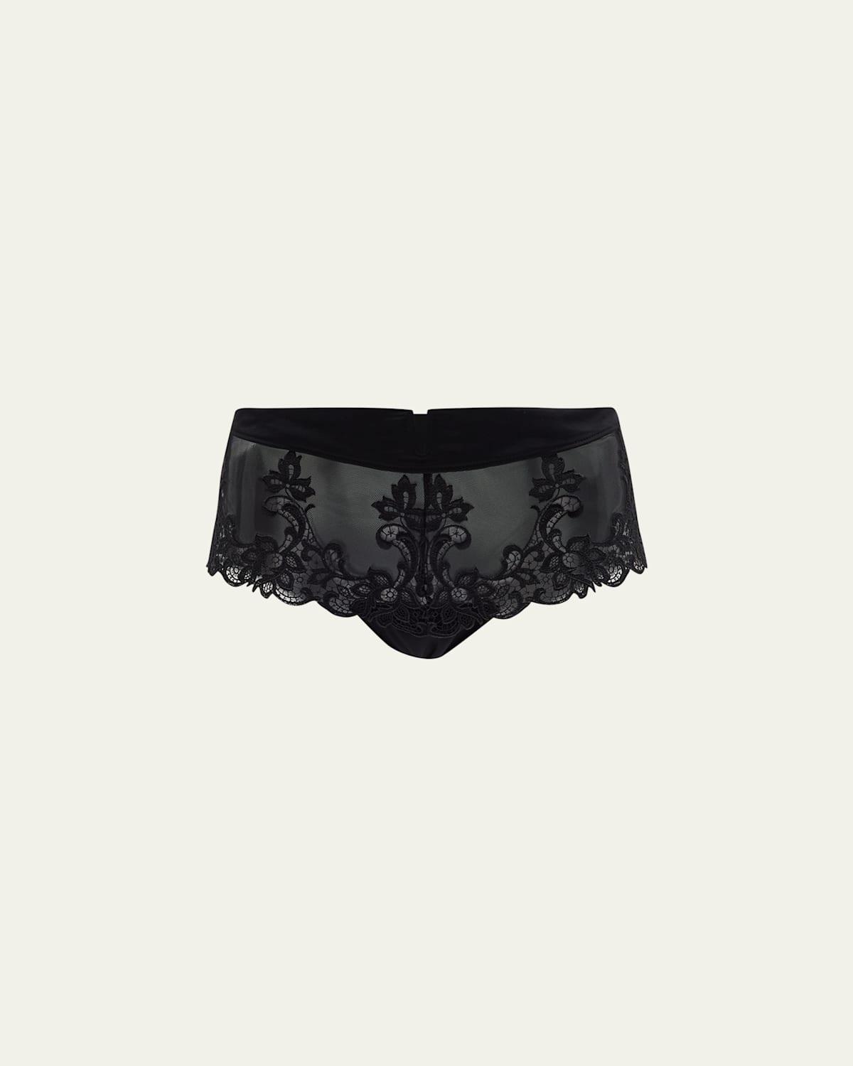 Simone Perele Saga Lace Mesh Boyshorts Product Image