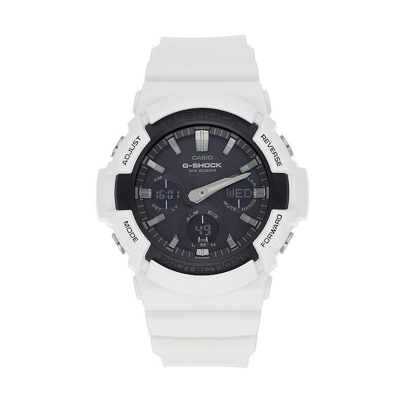 Casio Mens G-Shock Analog-Digital Tough Solar Watch - GAS100B-7A White Product Image